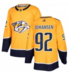 Youth Adidas Nashville Predators 92 Ryan Johansen Authentic Gold Home NHL Jersey 