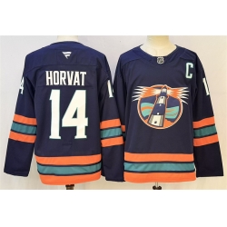 Men New York Islanders  14 Bo Horvat Navy 2026 With C Patch Stitched Hockey Jersey