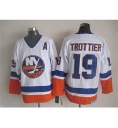 NHL New York Islanders 19 Trottier white jerseys