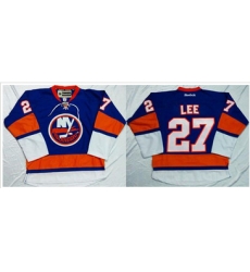 New York Islanders #27 Anders Lee Baby Blue Home Stitched NHL Jersey