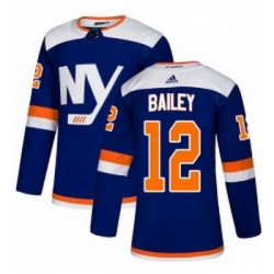 Youth Adidas New York Islanders 12 Josh Bailey Premier Blue Alternate NHL Jersey 