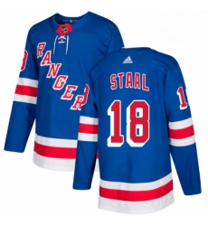 Mens Adidas New York Rangers 18 Marc Staal Premier Royal Blue Home NHL Jersey 