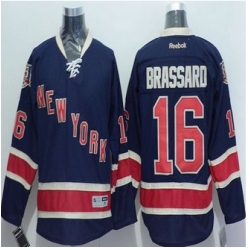 New York Rangers #16 Derick Brassard Navy Blue Alternate Stitched NHL Jersey