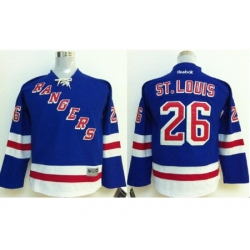 Kids New York Rangers #26 Martin St.Louis Blue NHL Jerseys