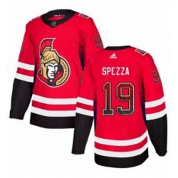 Mens Adidas Ottawa Senators 19 Jason Spezza Authentic Red Drift Fashion NHL Jersey 