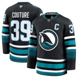 Men San Jose Sharks Active Player Custom Black 2024 25 Alternate Stitched Hockey Jersey