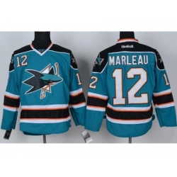 San Jose Sharks 12 Patrick Marleau Green NHL Jersey