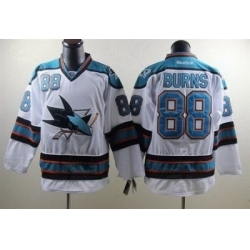 San Jose Sharks #88 Brent Burns white Jersey