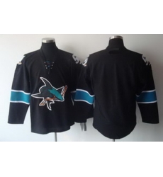 San Jose Sharks Blank Black Hockey Jerseys