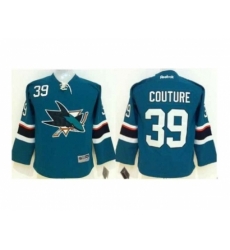 Youth NHL San Jose Sharks 39 Logan Couture green Jersey