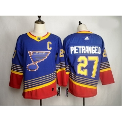 Blues 27 Alex Pietrangelo Blue Adidas Jersey