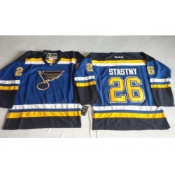 St. Louis Blues #26 Paul Stastny Light Blue Home Stitched NHL Jersey