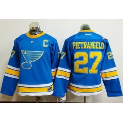 Blues #27 Alex Pietrangelo Light Blue 2017 Winter Classic Womens Stitched NHL Jersey