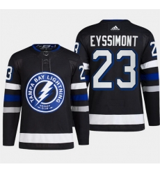 Men Tampa Bay Lightning 23 Michael Eyssimont Black Alternate Premier Breakaway Stitched Jersey