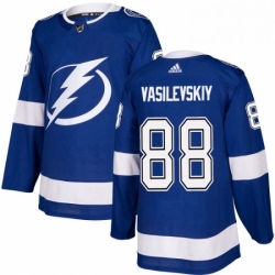 Mens Adidas Tampa Bay Lightning 88 Andrei Vasilevskiy Premier Royal Blue Home NHL Jersey 