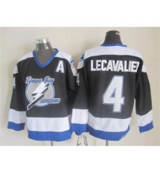 nhl tampa bay lightning #4 vincent lecavalier black[patch A]