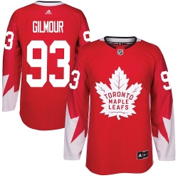 Maple Leafs #93 Doug Gilmour Red Alternate Stitched NHL Jersey