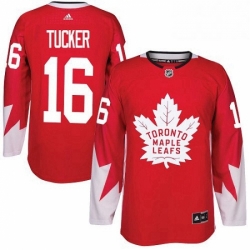 Mens Adidas Toronto Maple Leafs 16 Darcy Tucker Premier Red Alternate NHL Jersey 