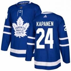 Mens Adidas Toronto Maple Leafs 24 Kasperi Kapanen Premier Royal Blue Home NHL Jersey 