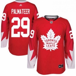 Mens Adidas Toronto Maple Leafs 29 Mike Palmateer Authentic Red Alternate NHL Jersey 