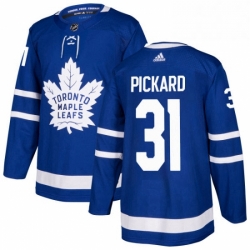 Mens Adidas Toronto Maple Leafs 31 Calvin Pickard Authentic Royal Blue Home NHL Jersey 