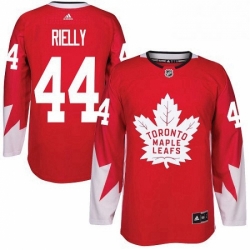 Mens Adidas Toronto Maple Leafs 44 Morgan Rielly Authentic Red Alternate NHL Jersey 