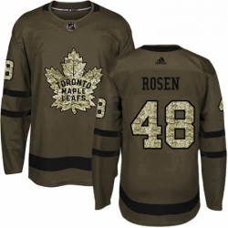 Mens Adidas Toronto Maple Leafs 48 Calle Rosen Authentic Green Salute to Service NHL Jersey 