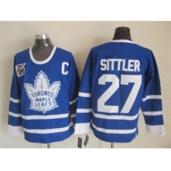 NHL Toronto Maple Leafs #27 Sittler blue Jerseys[m&n 75th]