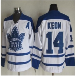 Toronto Maple Leafs #14 Dave Keon White CCM Throwback Winter Classic Stitched NHL Jersey