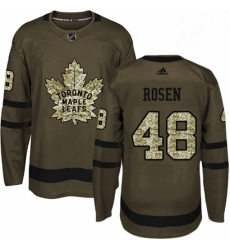 Youth Adidas Toronto Maple Leafs 48 Calle Rosen Authentic Green Salute to Service NHL Jersey 