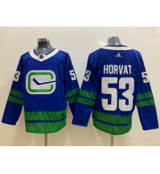 Canucks 53 Bo Horvat Blue Adidas Jersey