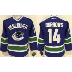 Canucks #14 Alex Burrows Blue Youth Stitched NHL Jersey