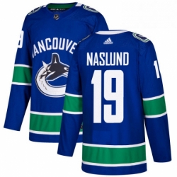 Youth Adidas Vancouver Canucks 19 Markus Naslund Premier Blue Home NHL Jersey 