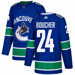 Youth Adidas Vancouver Canucks 24 Reid Boucher Premier Blue Home NHL Jersey 