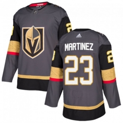 Men's Vegas Golden Knights #23 Alec Martinez Gold Grey Jersey