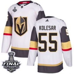 womens keegan kolesar vegas golden knights jersey white adidas 55 nhl away 2018 stanley cup final authentic