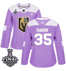 womens oscar dansk vegas golden knights jersey purple adidas 35 nhl 2018 stanley cup final authentic fights cancer practice