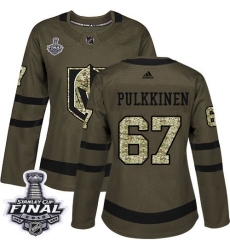 womens teemu pulkkinen vegas golden knights jersey green adidas 67 nhl 2018 stanley cup final authentic salute to service