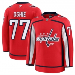 Men Washington Capitals 77 TJ Oshie Red 2024 25 Home Stitched Hockey Jersey