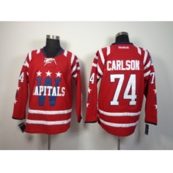 NHL Washington Capitals #74 John Carlson Red Stitched Jerseys(2015 Winter Classic)