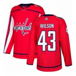 Youth Adidas Washington Capitals 43 Tom Wilson Authentic Red Home NHL Jersey 