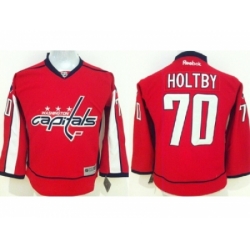 Youth NHL Washington Capitals #70 Braden Holtby Stitched Red jerseys