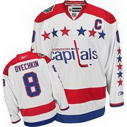 Youth Washington Capitals 2011 Winter Classic #8 Alex Ovechkin Premier Jerseys white