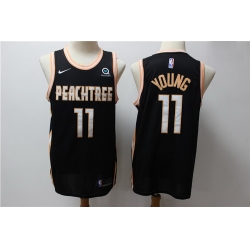 Hawks 11 Trae Young Black 2019 20 Nike City Edition Swingman Jersey