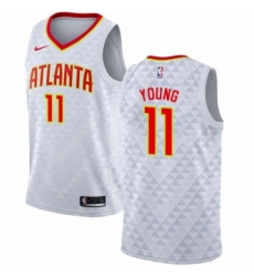 Womens Nike Atlanta Hawks 11 Trae Young Authentic White NBA Jersey Association Edition 