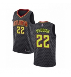 Youth Atlanta Hawks 22 Cam Reddish Swingman Black Basketball Jersey Icon Edition 