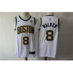 Celtics 8 Kemba Walker White City Edition Nike Swingman Jerseys