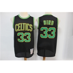 Celtics Bape 33 Larry Bird Black Hardwood Classics Jersey