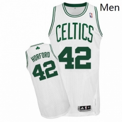 Mens Adidas Boston Celtics 42 Al Horford Authentic White Home NBA Jersey