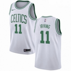 Mens Nike Boston Celtics 11 Kyrie Irving Swingman White NBA Jersey Association Edition 